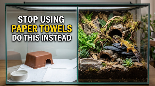 How to Switch Your Leopard Gecko from Paper Towels to Bioactive