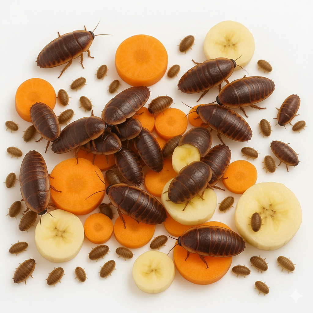 Dubia Roaches (Fed Organic Carrots & Banana)
