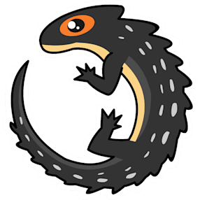 RED EYED CROCODILE SKINK STICKER/ DECALS